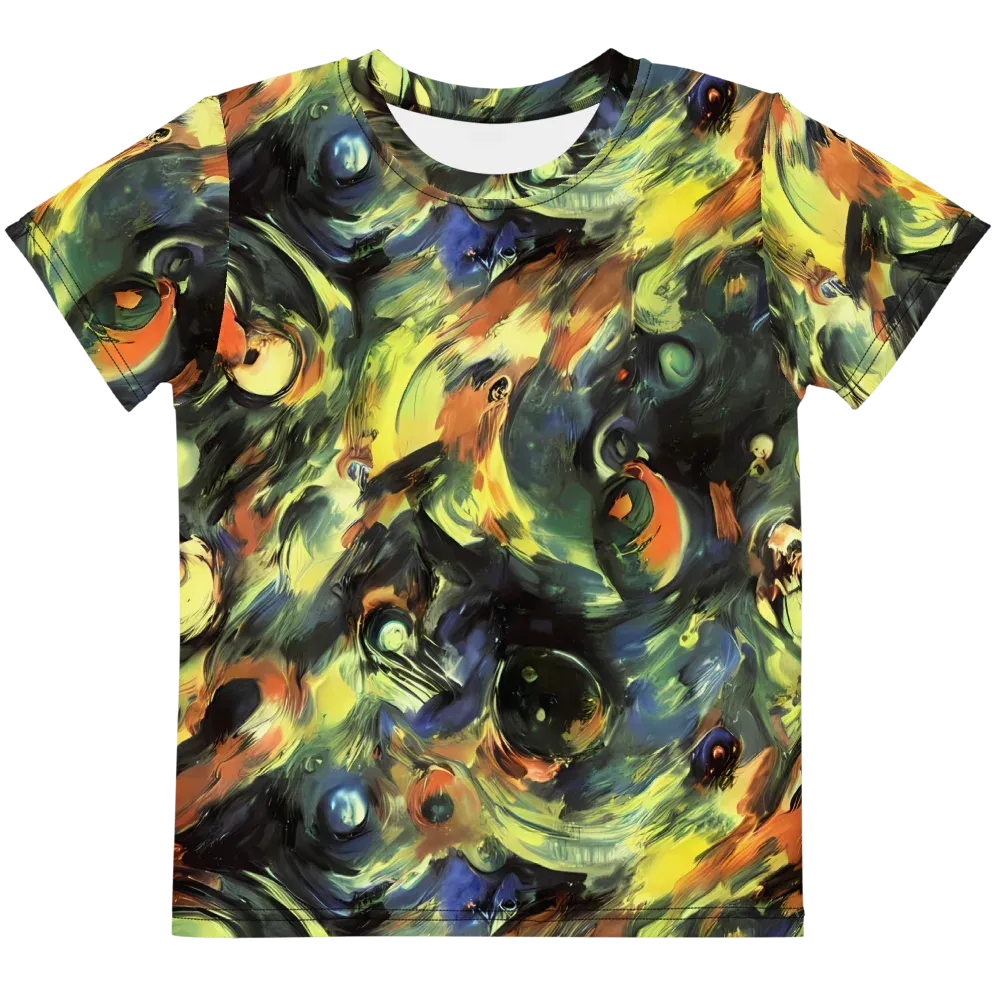 Seve Swirl on Kids Crew Neck T-Shirt — Front