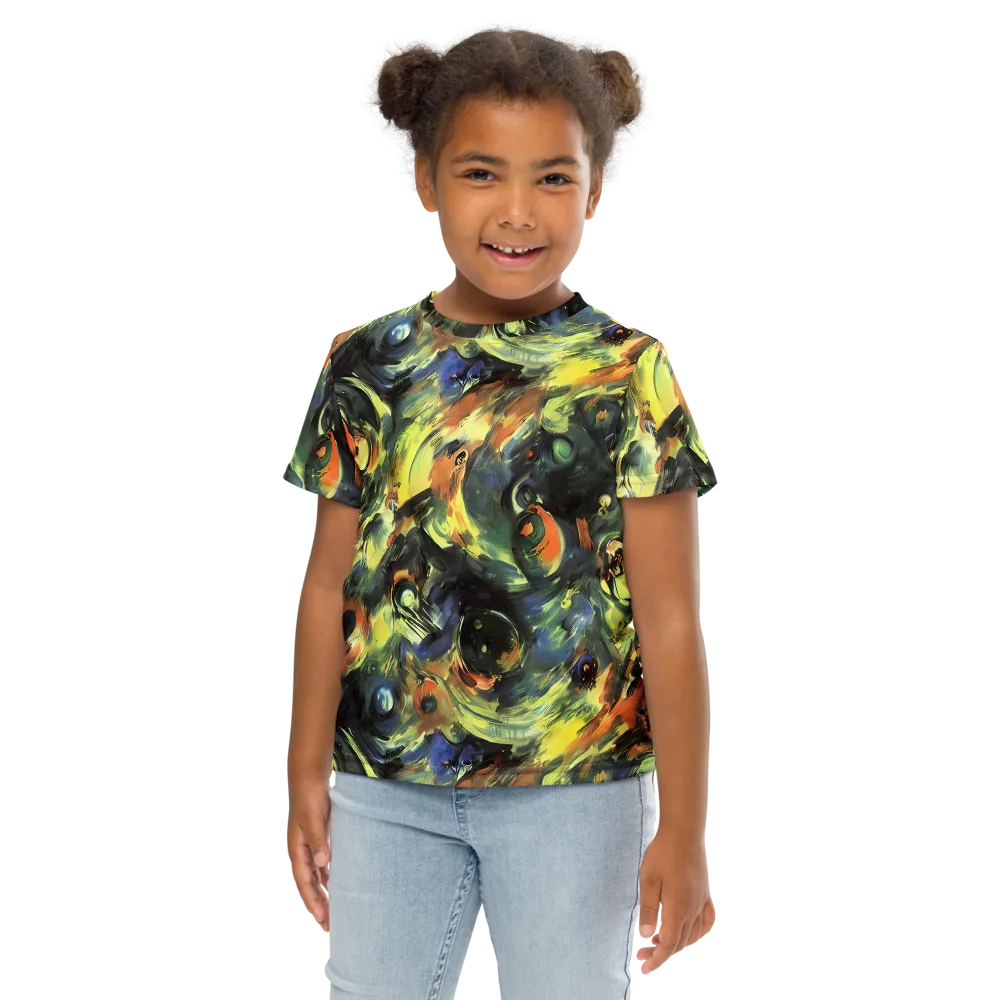 Seve Swirl on Kids Crew Neck T-Shirt — Front