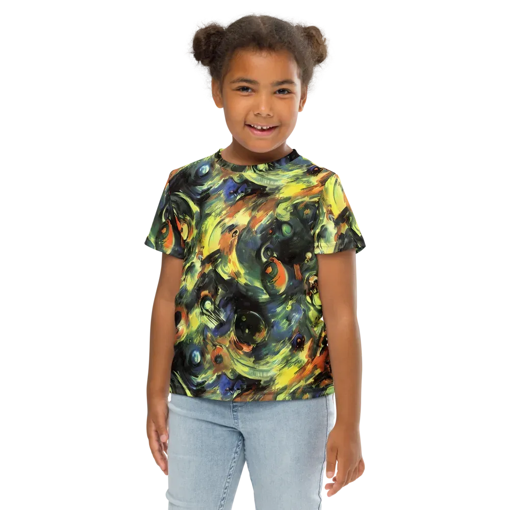 Seve Swirl on Kids Crew Neck T-Shirt — Front