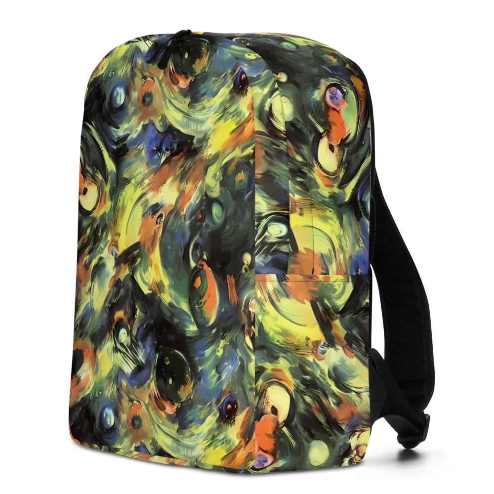 Seve Swirl on Minimalist Backpack — Left