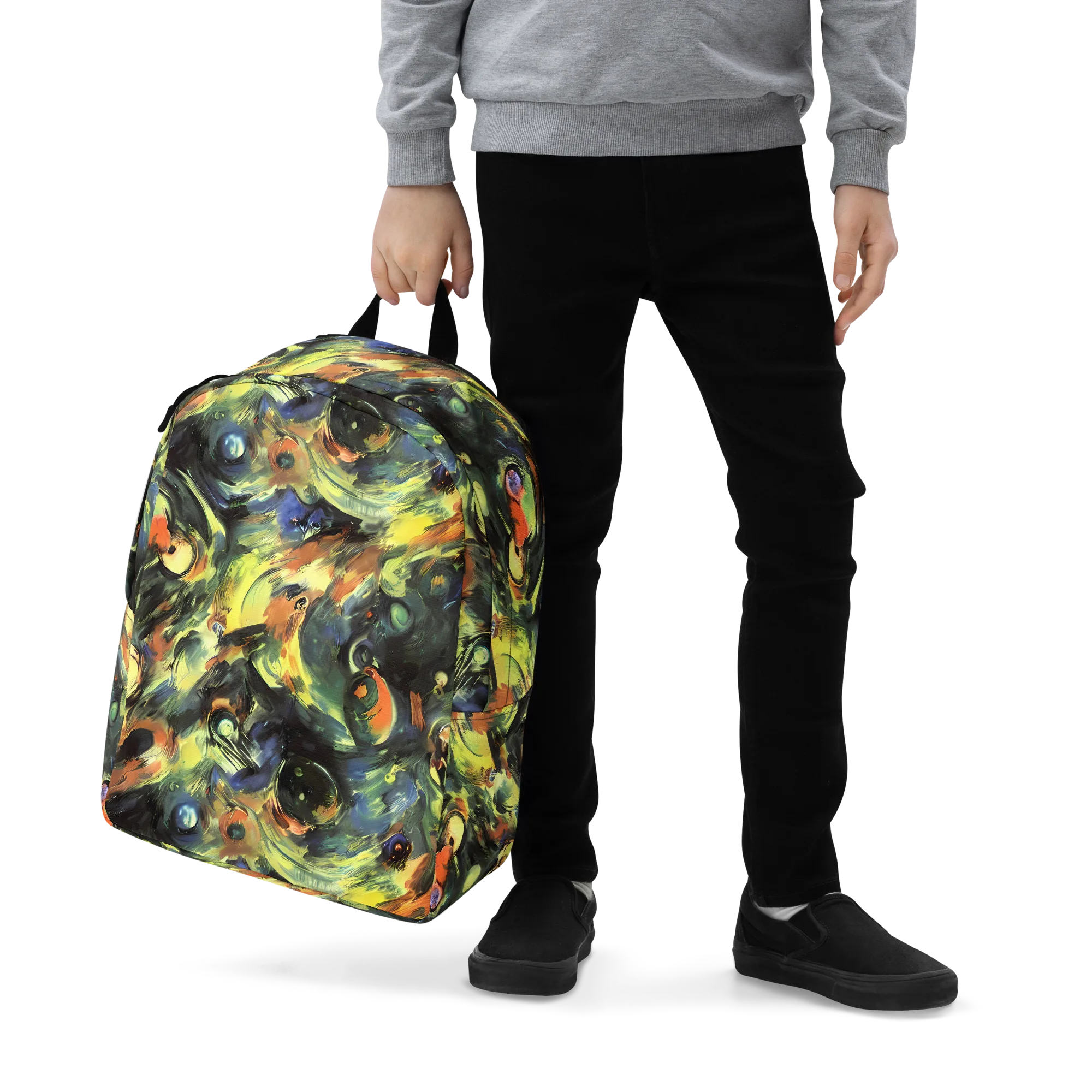 Seve Swirl on Minimalist Backpack — Zoomed-in