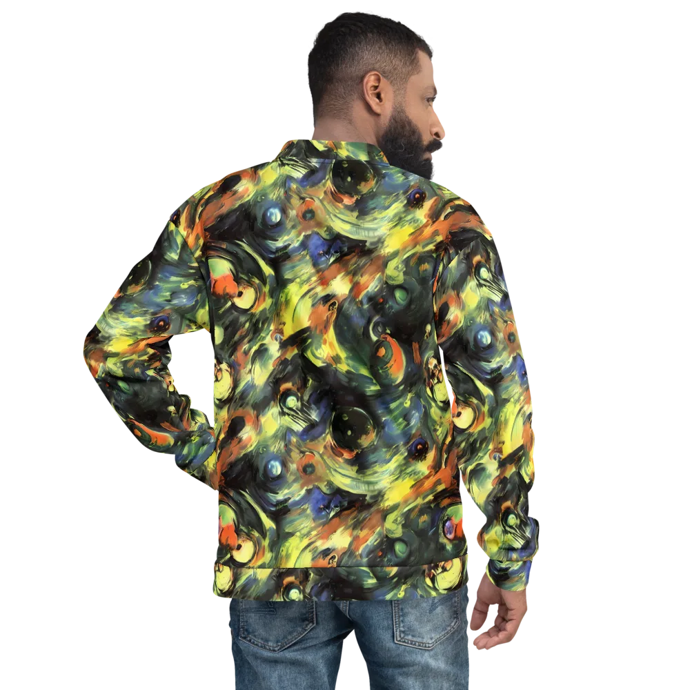 Seve Swirl on Bomber Jacket — Back