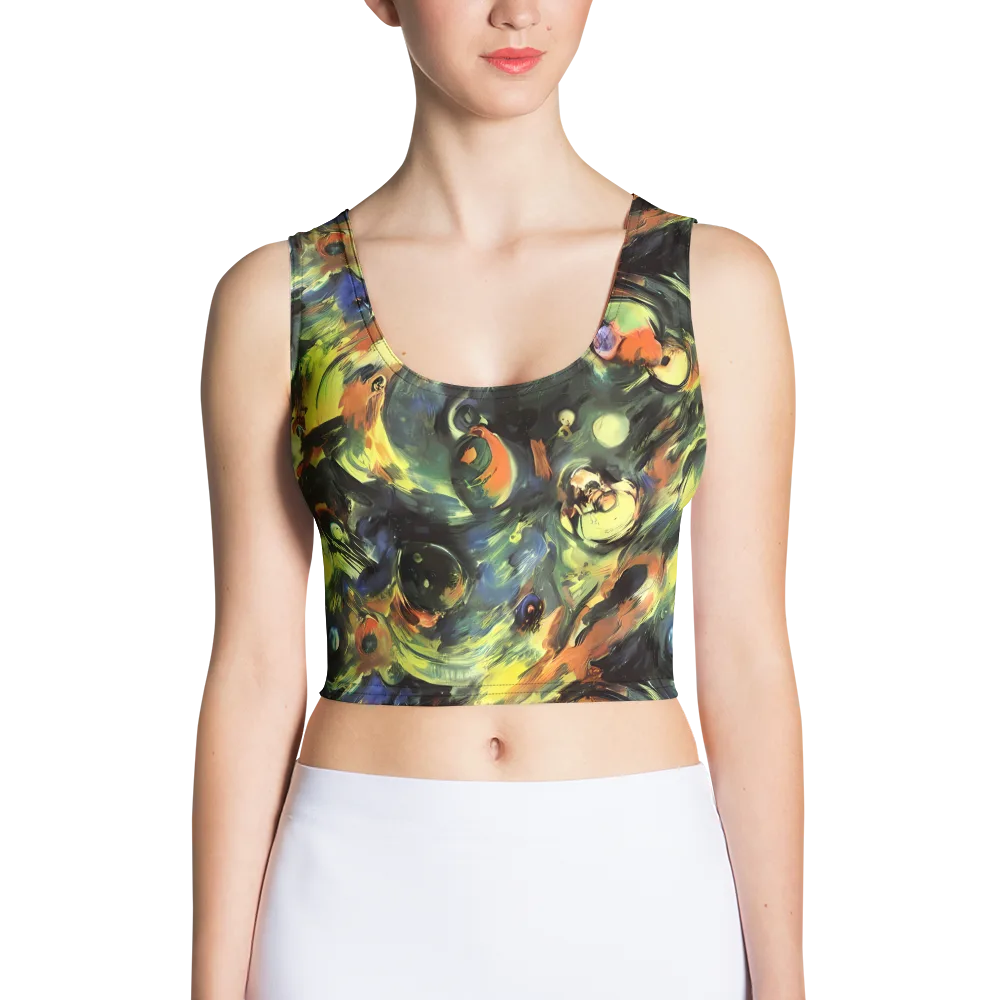Seve Swirl on Crop Top — Front
