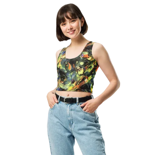 Seve Swirl on a Crop Top