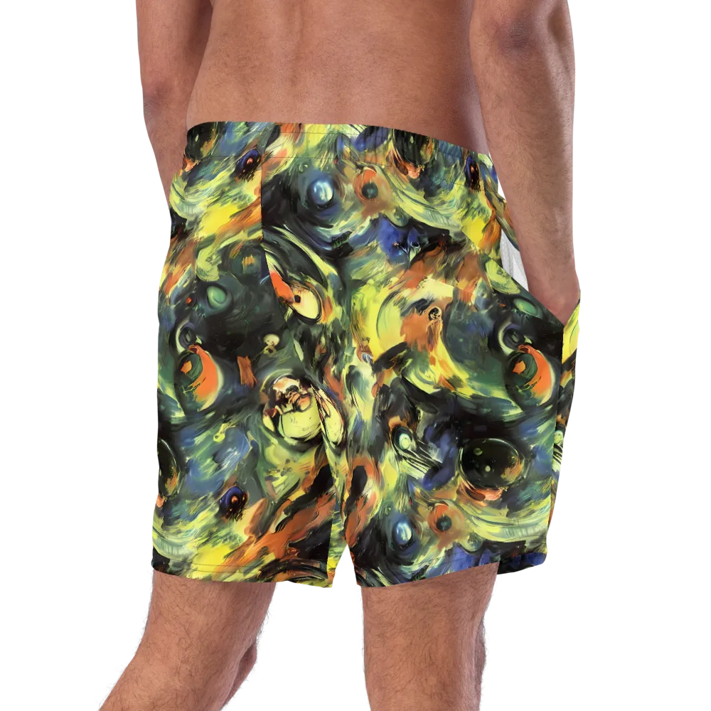 Seve Swirl on Swim Trunks — Right Back