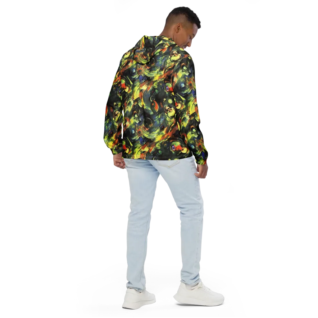 Seve Swirl on Men's Windbreaker — Back