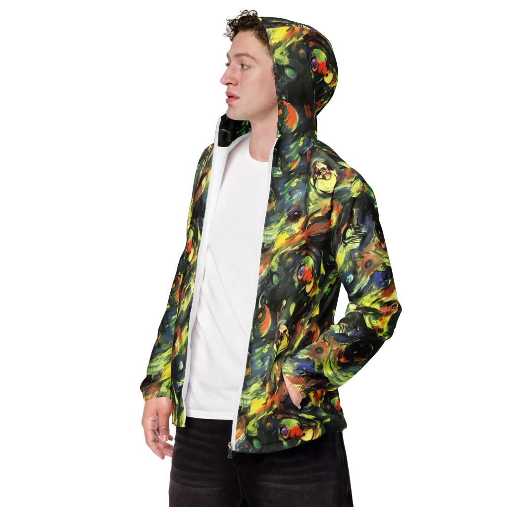 Seve Swirl on Men's Windbreaker — Left Front