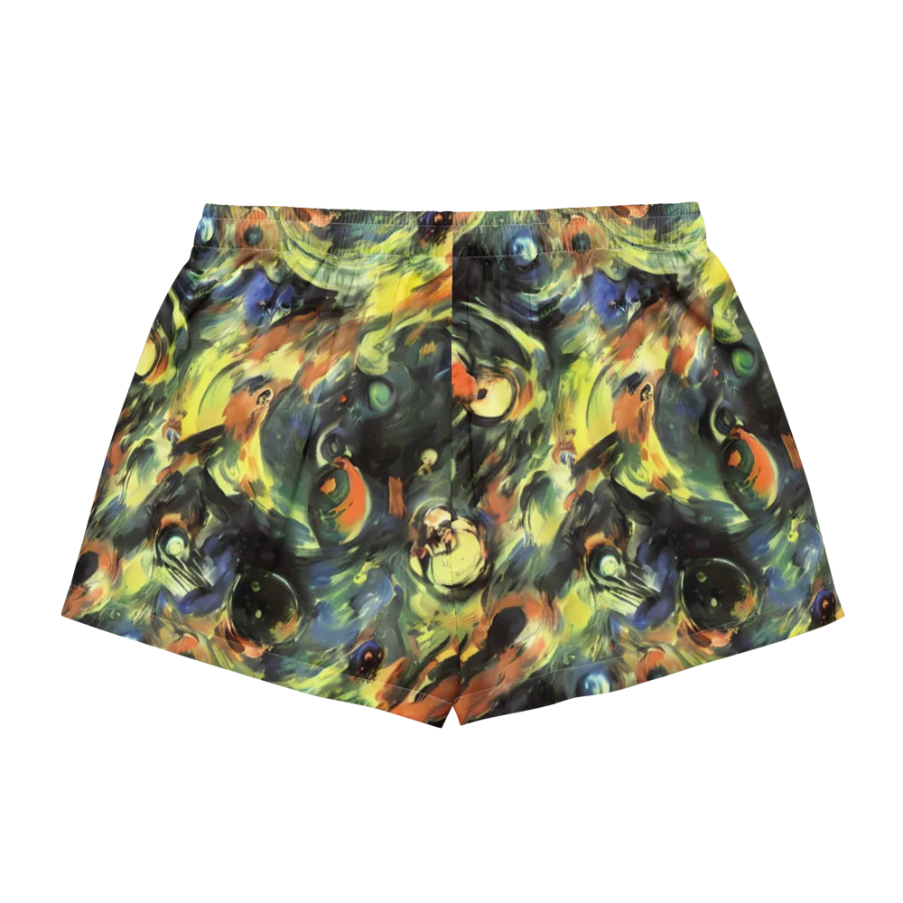 Seve Swirl on Women's Pajama Shorts — Back