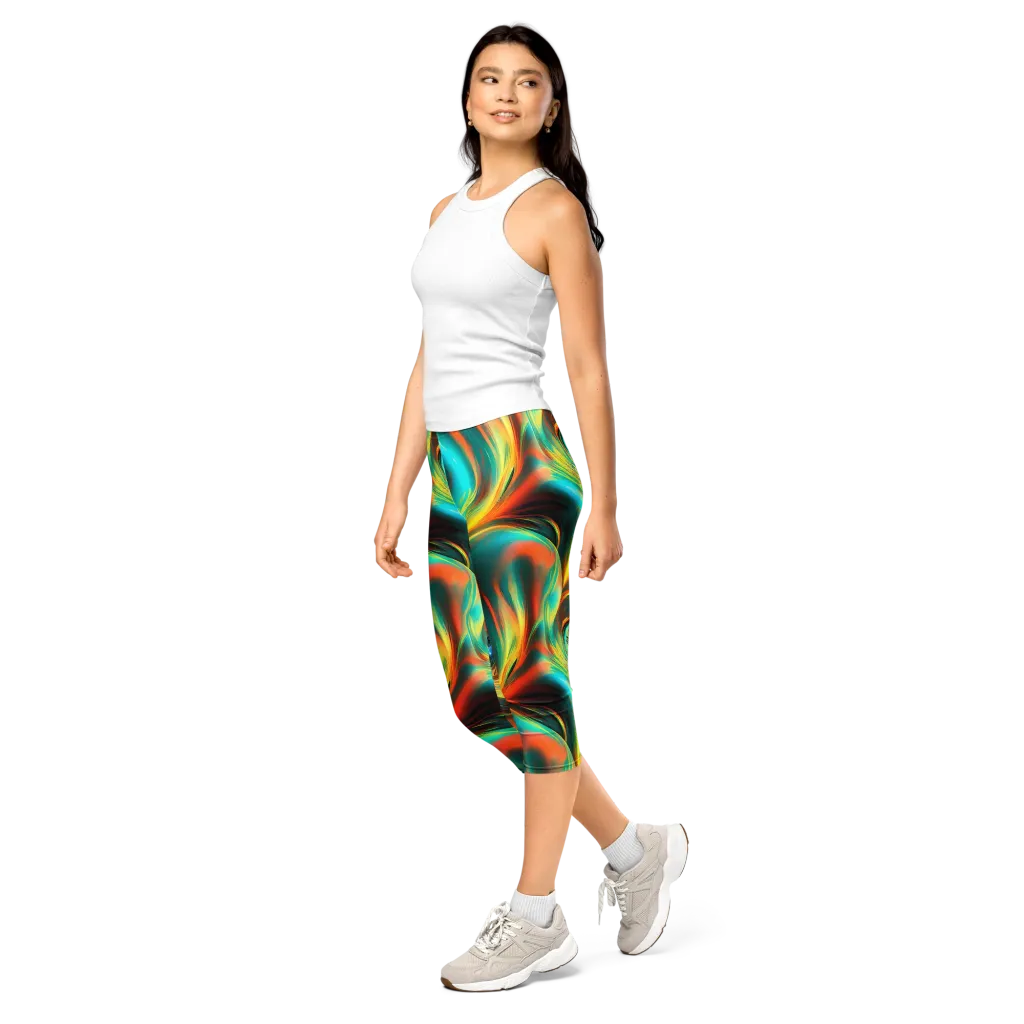 Dreamweaver Fusion on Capri Leggings — Left Front