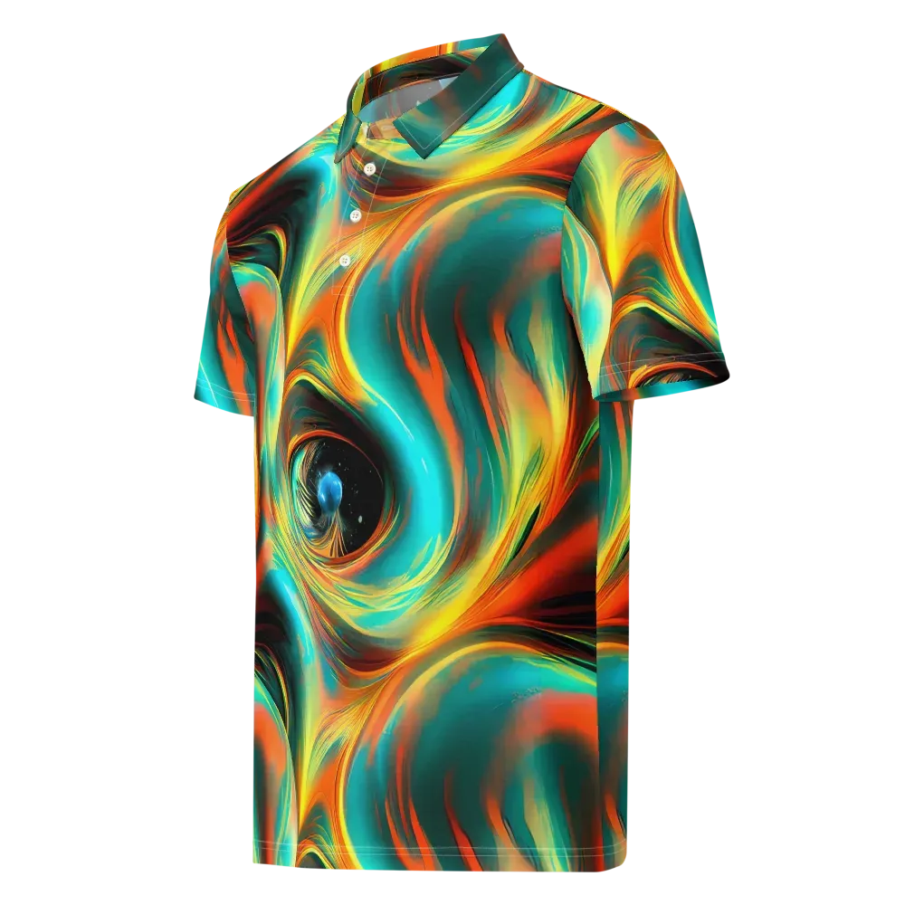 Dreamweaver Fusion on Men's Slim Fit Polo Shirt — Left Front