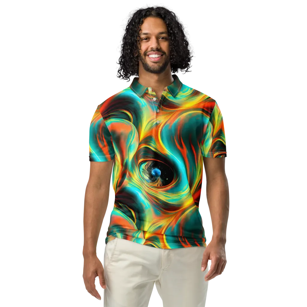 Dreamweaver Fusion on Men's Slim Fit Polo Shirt — Front