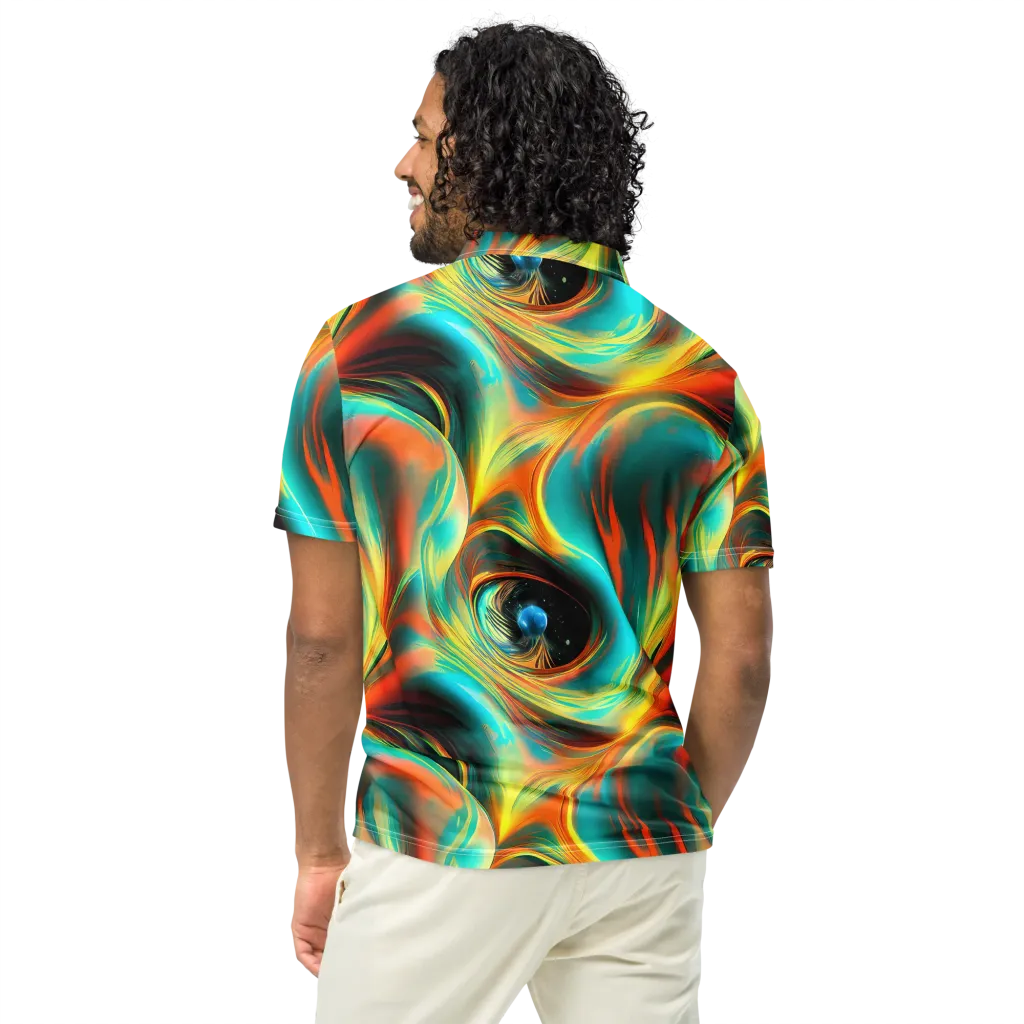 Dreamweaver Fusion on Men's Slim Fit Polo Shirt — Back