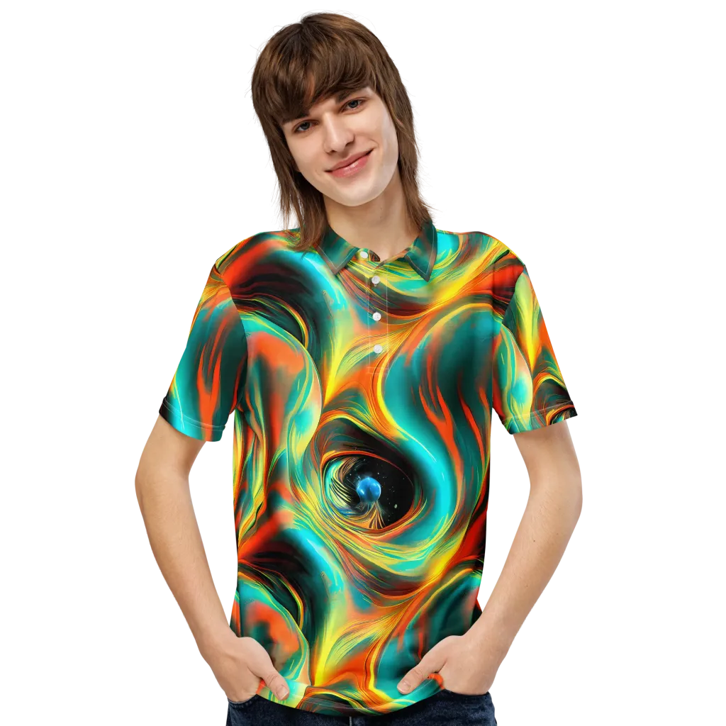 Dreamweaver Fusion on Men's Slim Fit Polo Shirt — Front