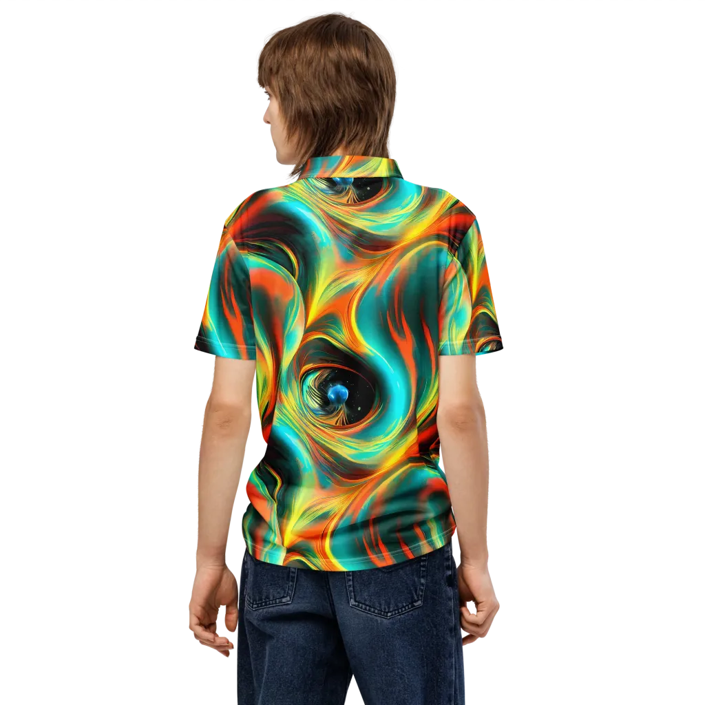 Dreamweaver Fusion on Men's Slim Fit Polo Shirt — Back