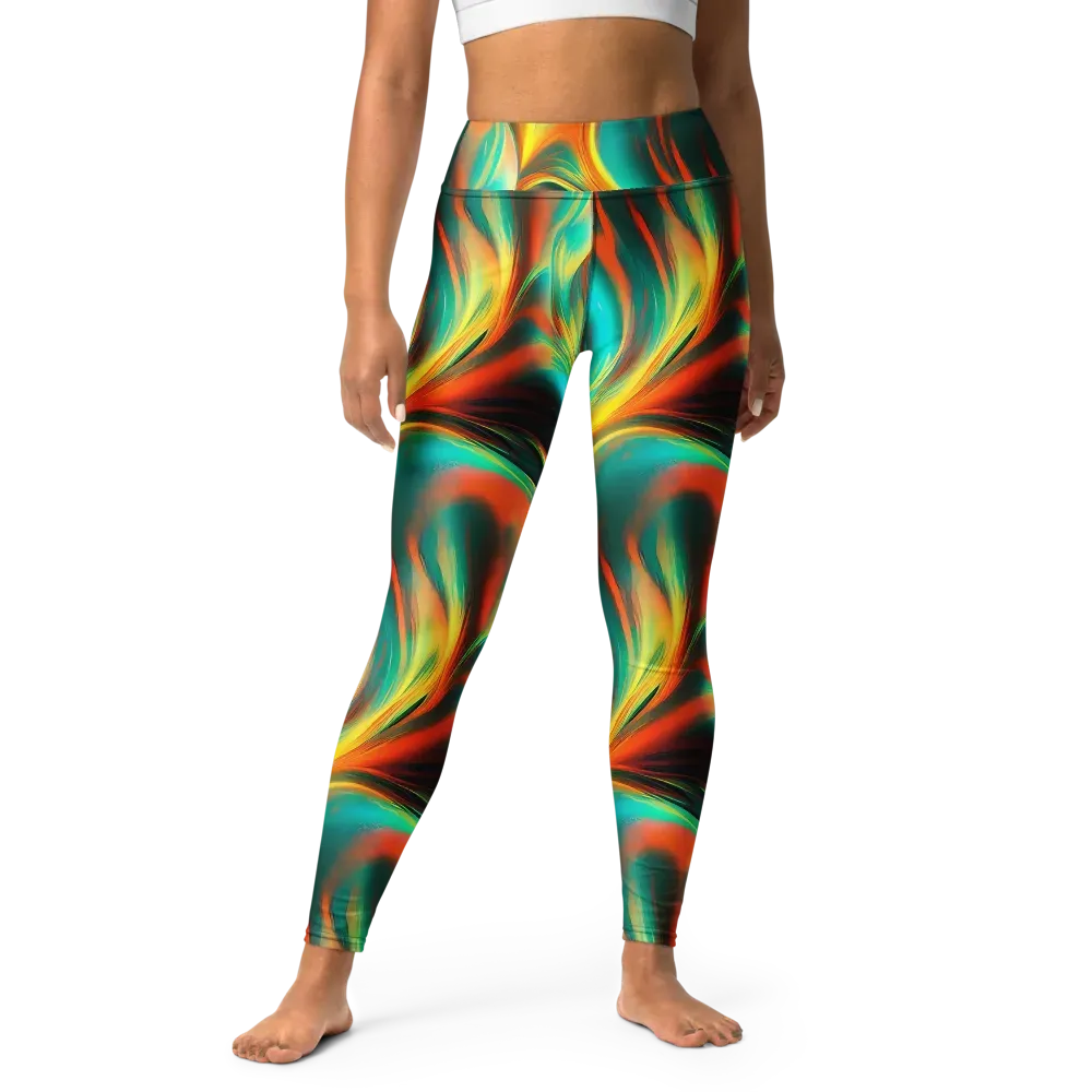 Dreamweaver Fusion on Yoga Leggings — Front