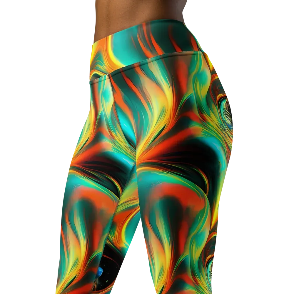 Dreamweaver Fusion on Yoga Leggings — Left Front