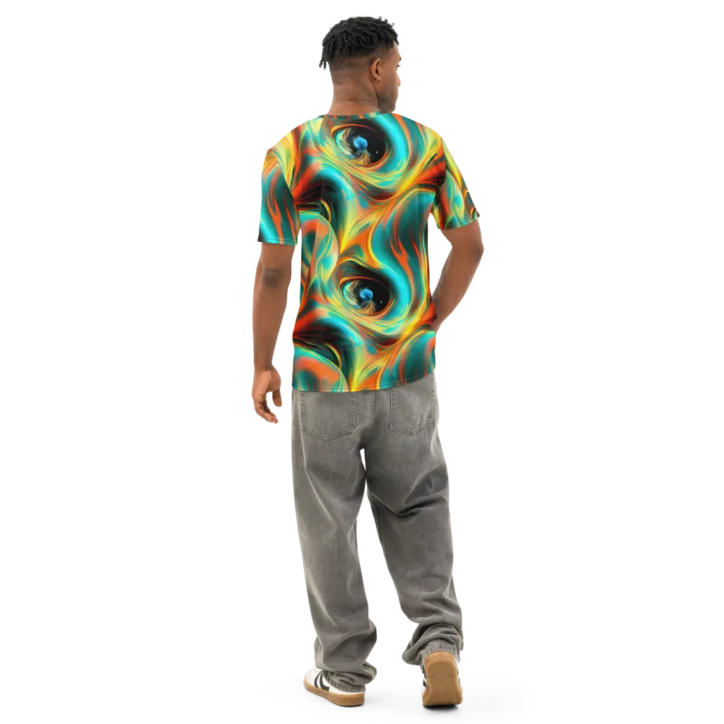 Dreamweaver Fusion on Men's Cotton Crew Neck T-Shirt — Back