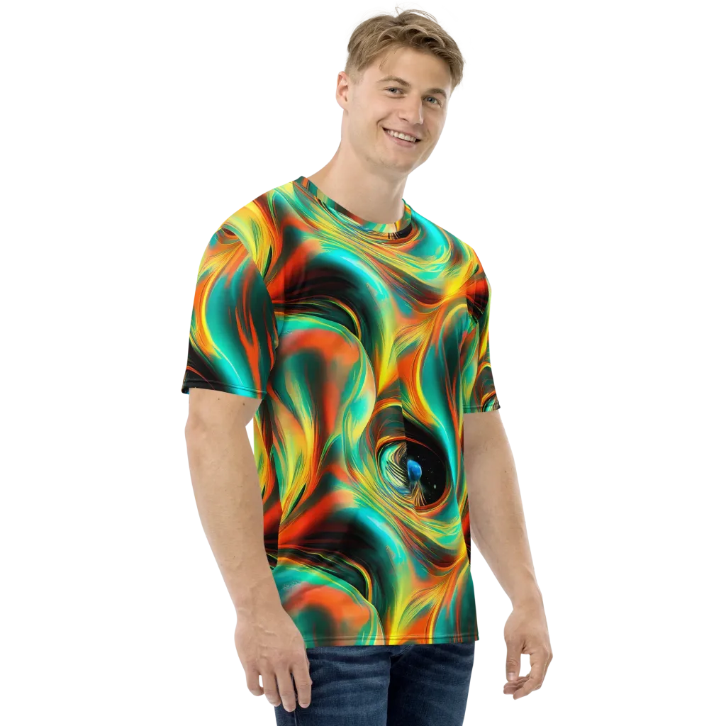 Dreamweaver Fusion on Men's Crew Neck T-Shirt — Right