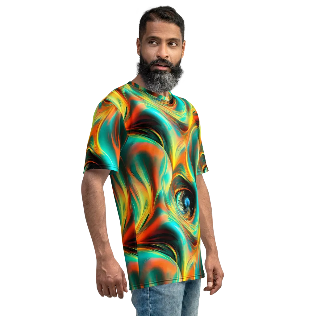Dreamweaver Fusion on Men's Crew Neck T-Shirt — Right