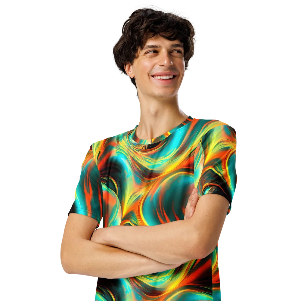 Dreamweaver Fusion on Men's Crew Neck T-Shirt — Left Front