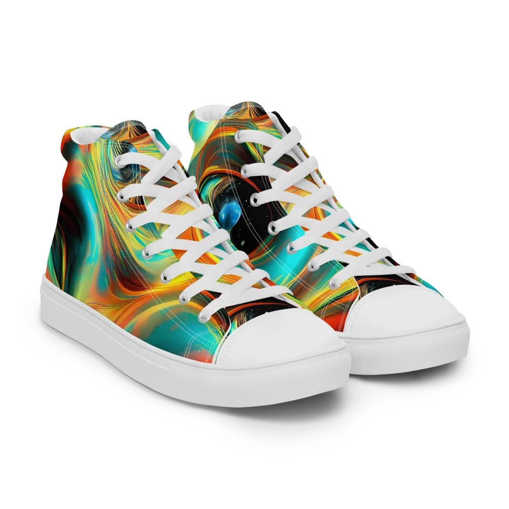 Dreamweaver Fusion on Men's High Top Canvas Shoes — Right Front