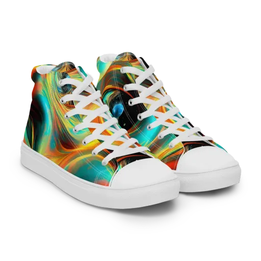 Dreamweaver Fusion on a Men's High Top Canvas Shoes