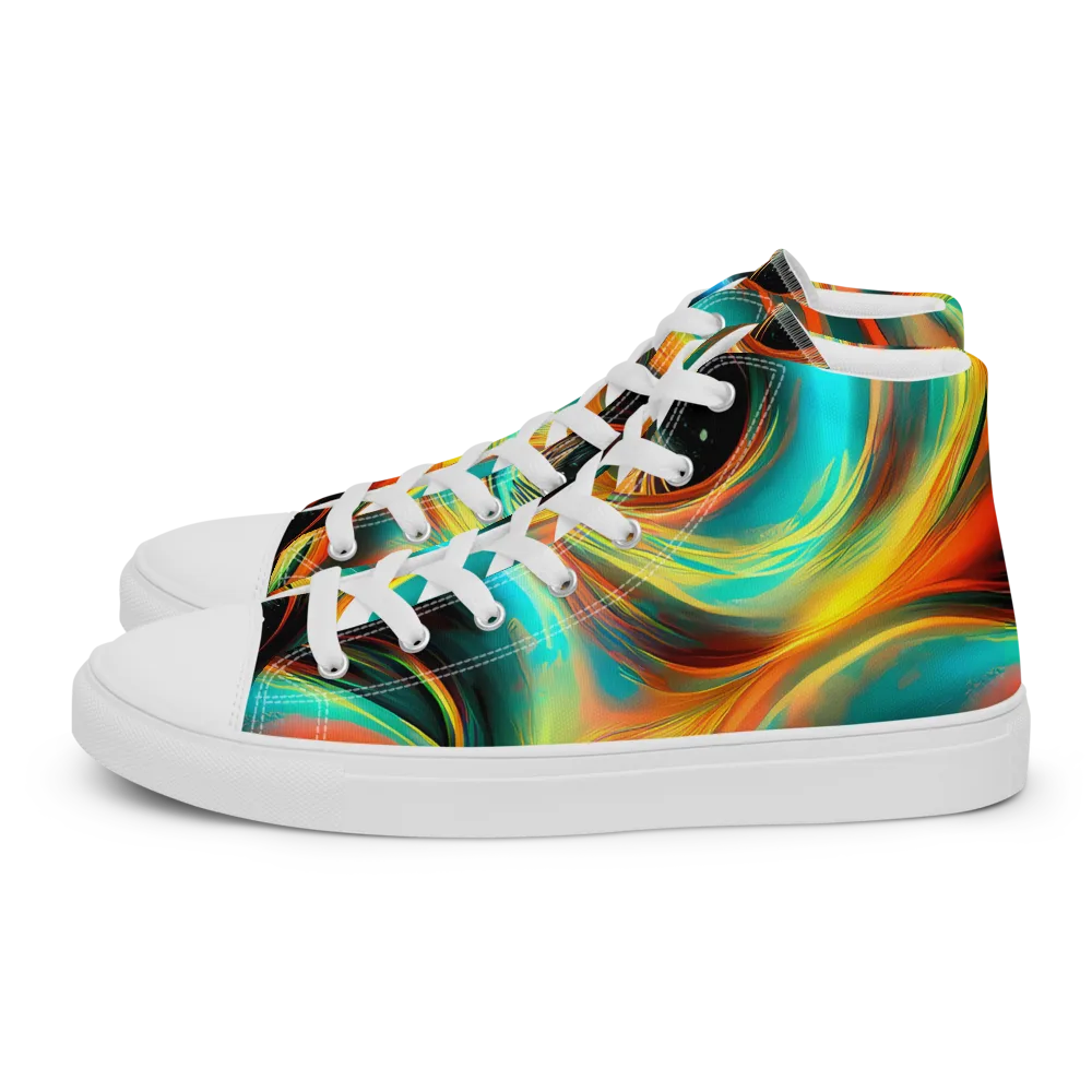Dreamweaver Fusion on Men's High Top Canvas Shoes — Left