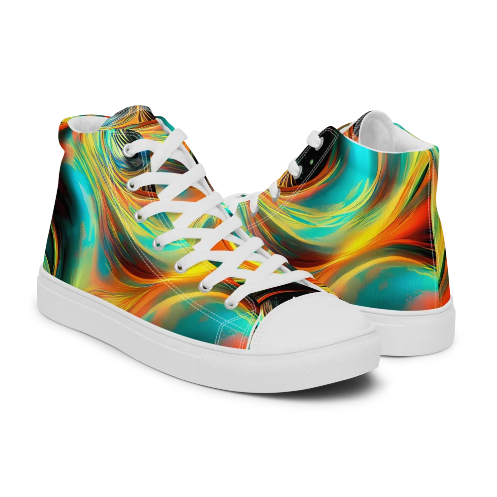 Dreamweaver Fusion on Men's High Top Canvas Shoes — Right