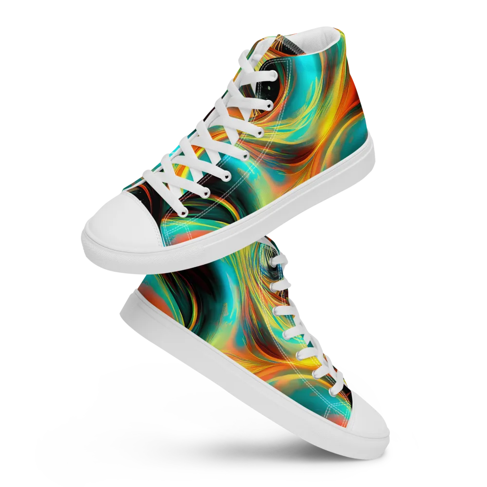 Dreamweaver Fusion on Men's High Top Canvas Shoes — Front