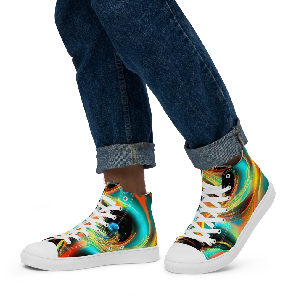 Dreamweaver Fusion on Men's High Top Canvas Shoes — Left