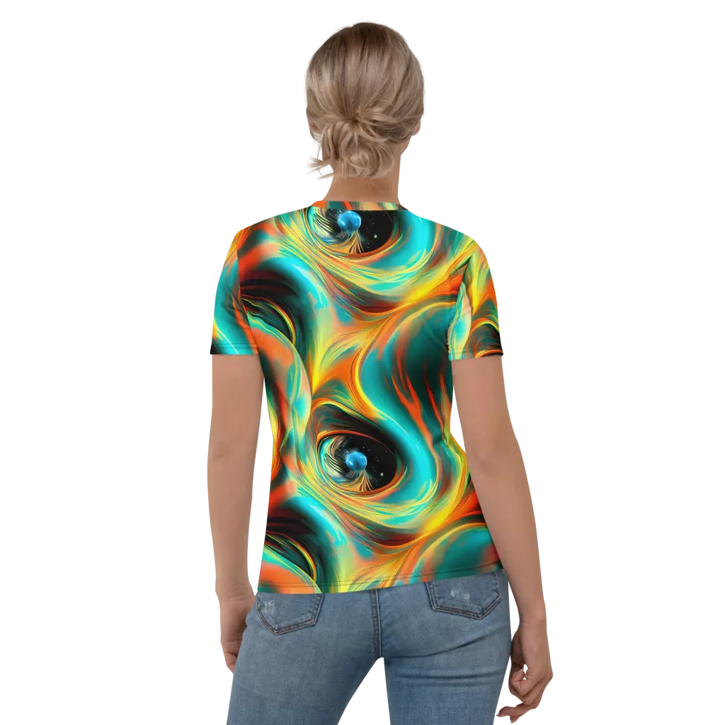Dreamweaver Fusion on Women's Crew Neck T-Shirt — Back