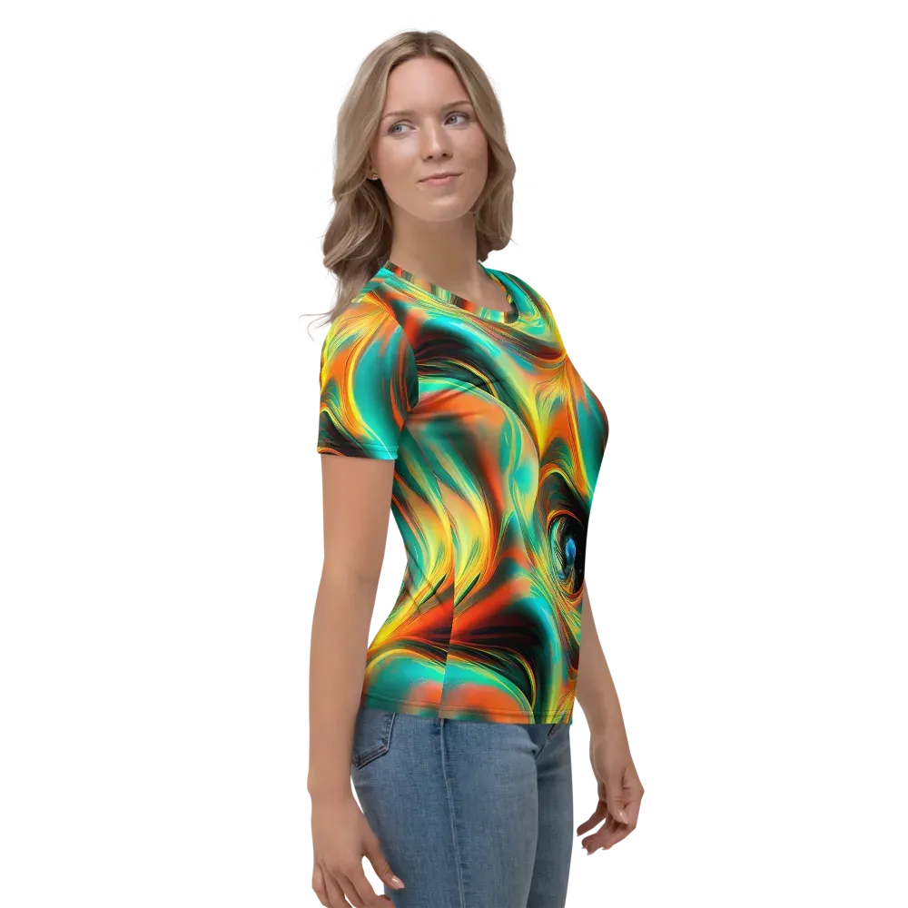 Dreamweaver Fusion on Women's Crew Neck T-Shirt — Right