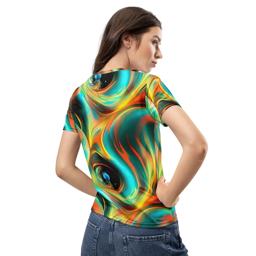 Dreamweaver Fusion on Women's Crew Neck T-Shirt — Back