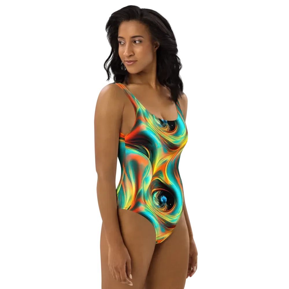 Dreamweaver Fusion on One-Piece Swimsuit — Right