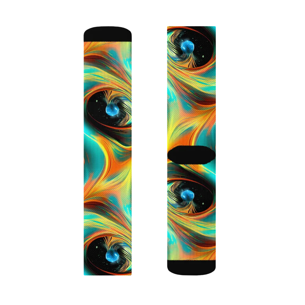 Dreamweaver Fusion on Socks — Left Sock