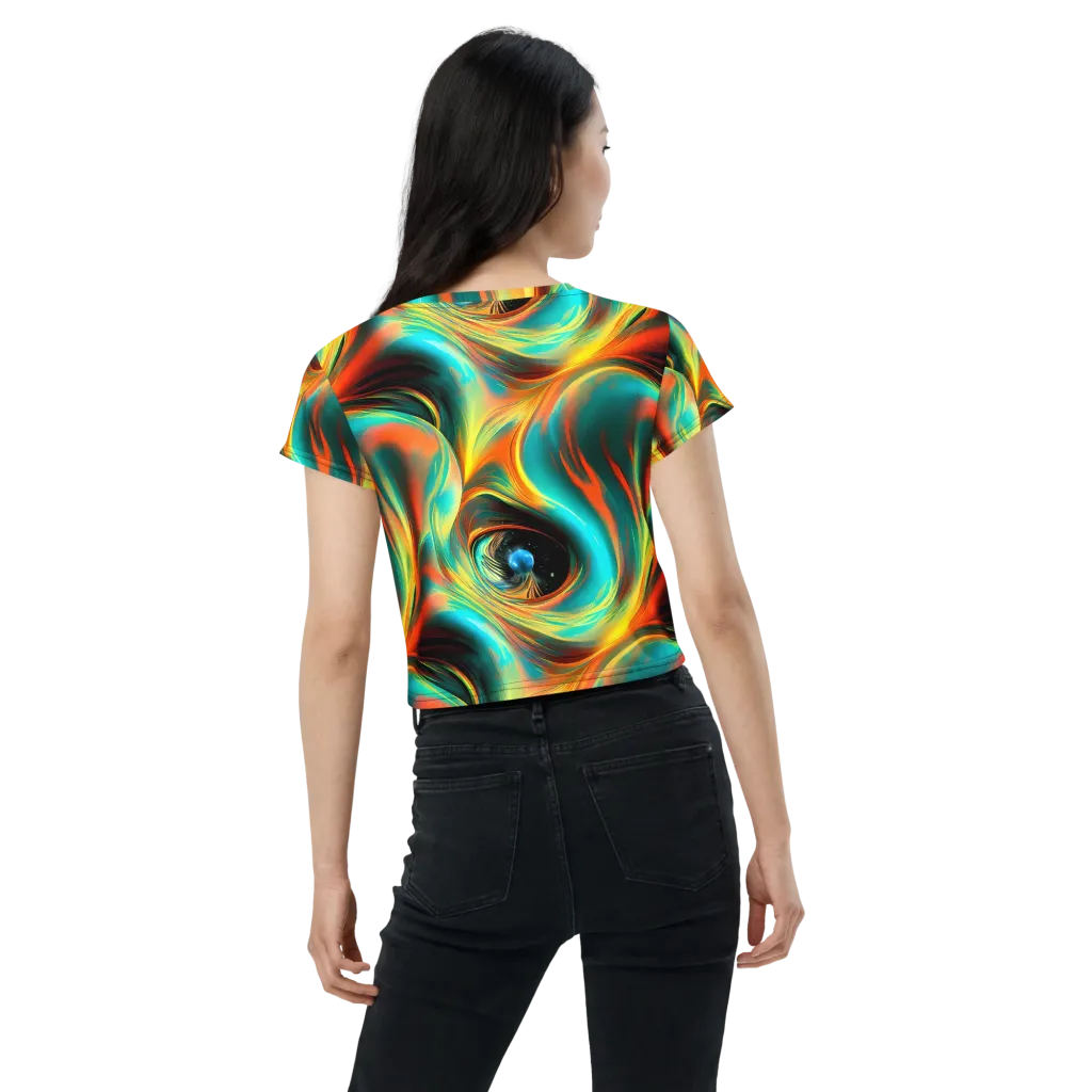 Dreamweaver Fusion on Crop Tee — Back