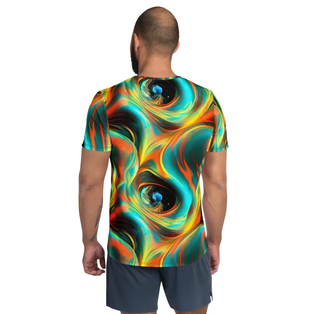 Dreamweaver Fusion on Men's Athletic T-Shirt — Back