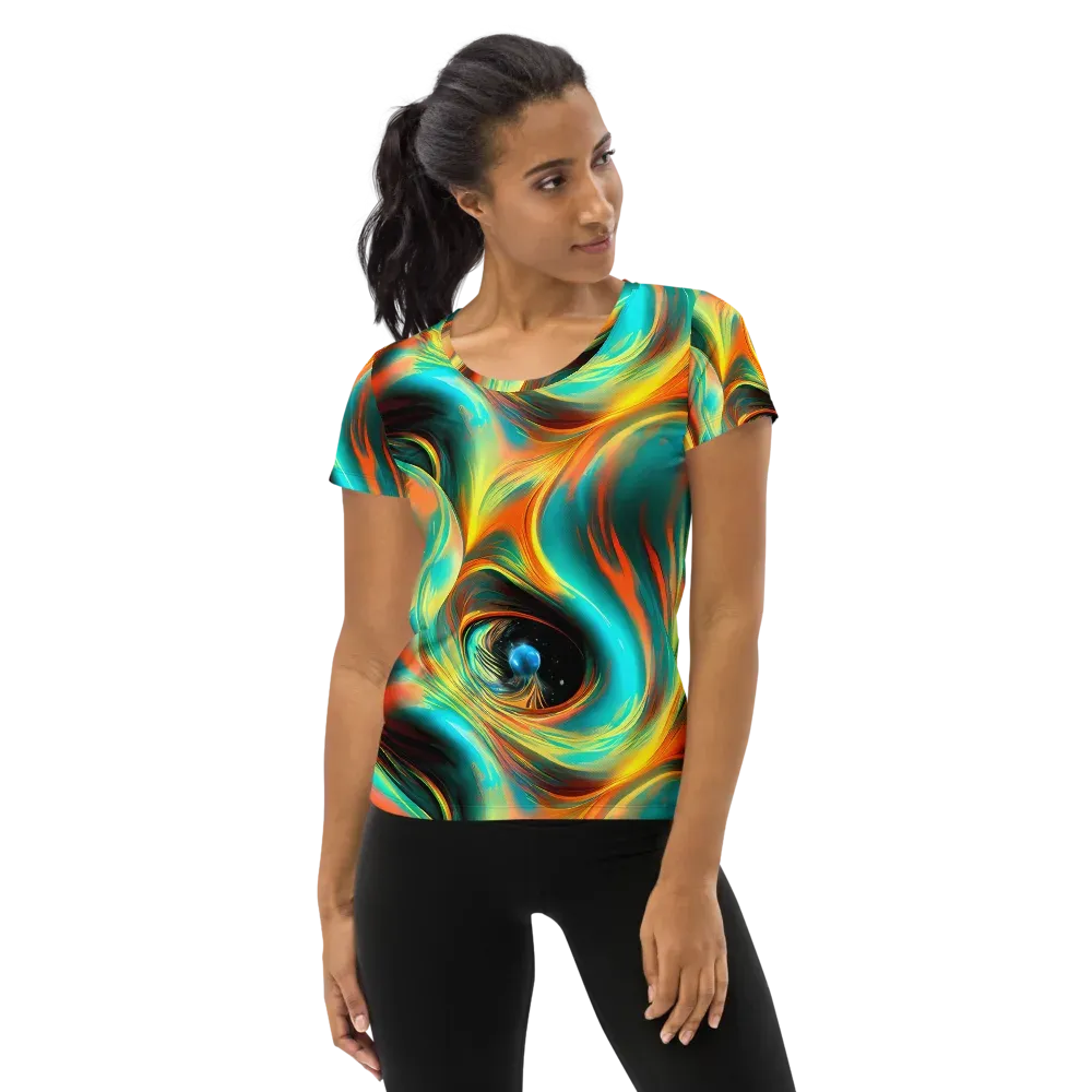 Dreamweaver Fusion on Women's Athletic T-Shirt — Front