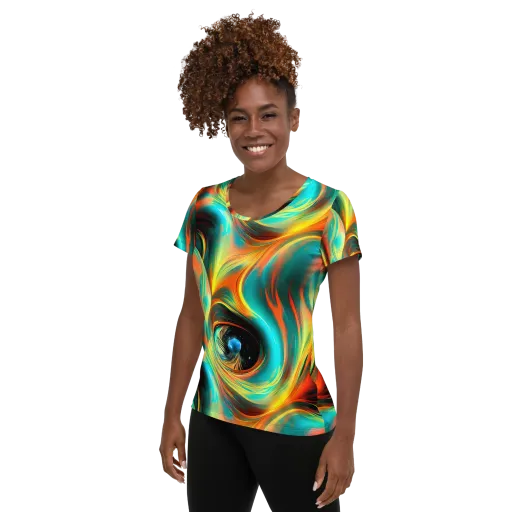 Dreamweaver Fusion on a Women's Athletic T-Shirt
