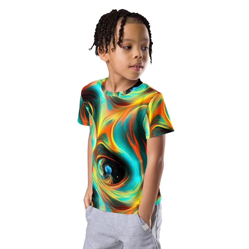 Dreamweaver Fusion on Kids Crew Neck T-Shirt — Left Front
