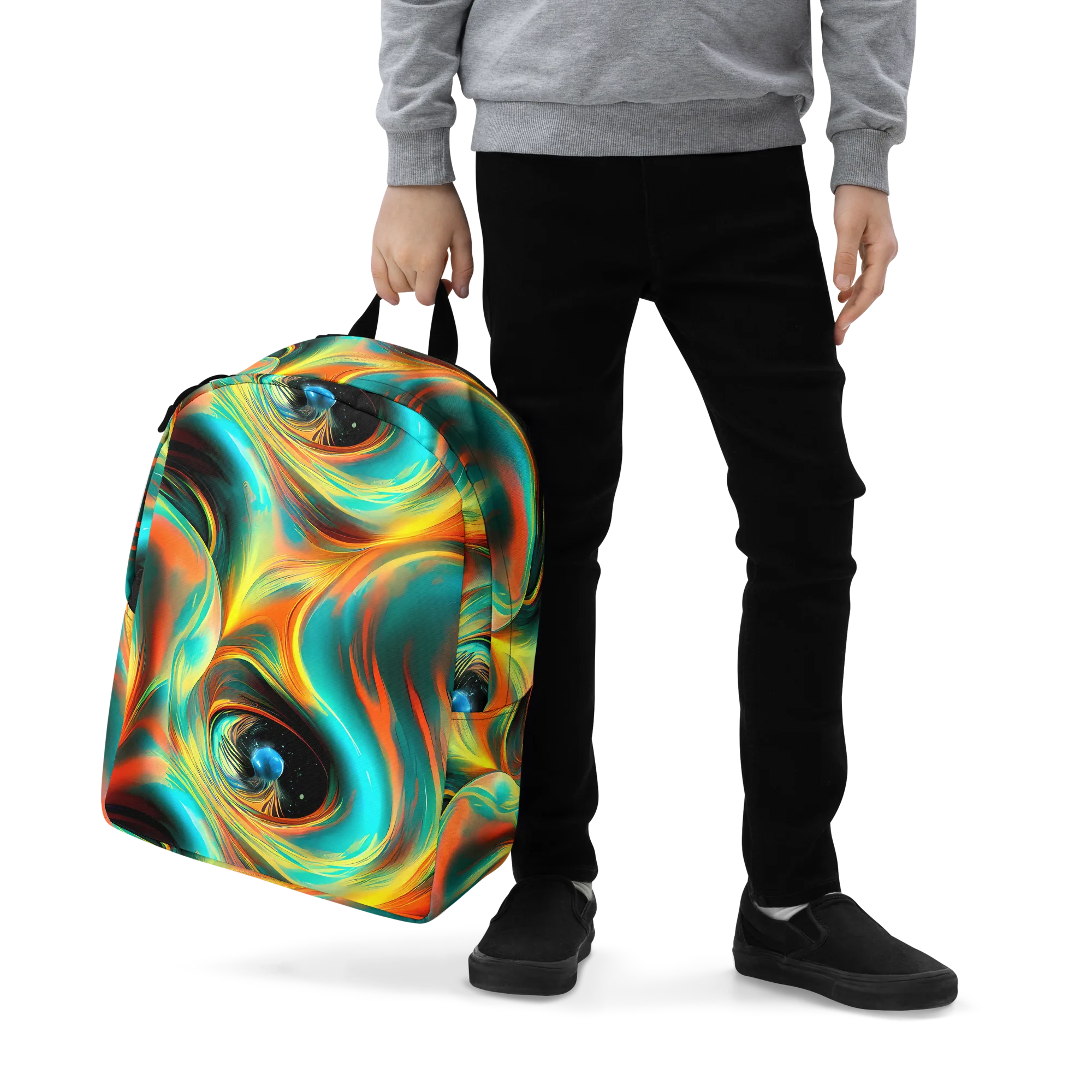 Dreamweaver Fusion on Minimalist Backpack — Zoomed-in
