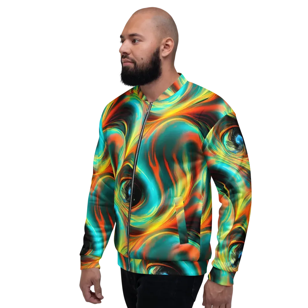 Dreamweaver Fusion on Bomber Jacket — Left