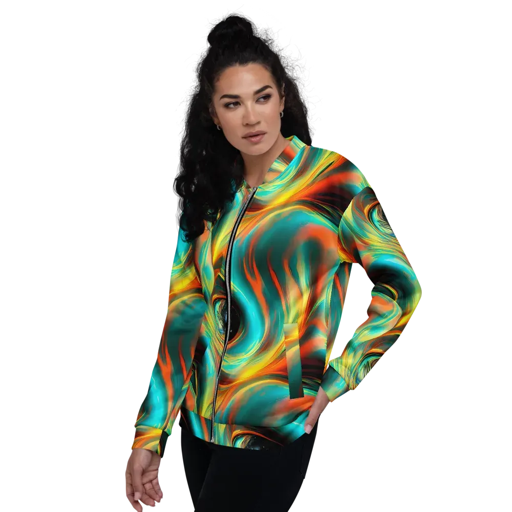 Dreamweaver Fusion on Bomber Jacket — Left