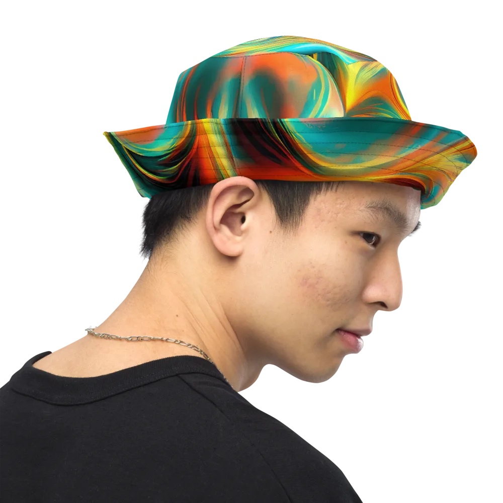 Dreamweaver Fusion on Reversible Bucket Hat — Right Outside
