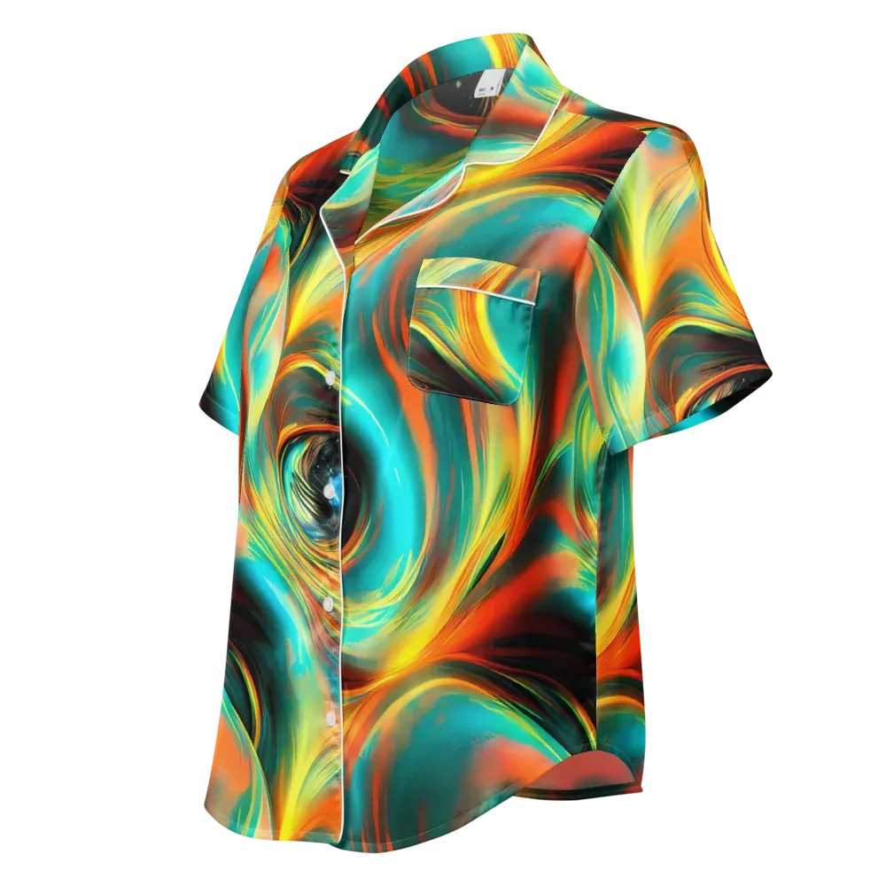 Dreamweaver Fusion on Women's Short Sleeve Pajama Top — Left Front