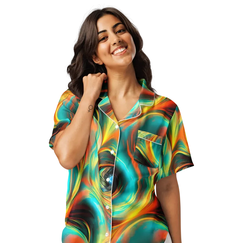 Dreamweaver Fusion on Women's Short Sleeve Pajama Top — Front