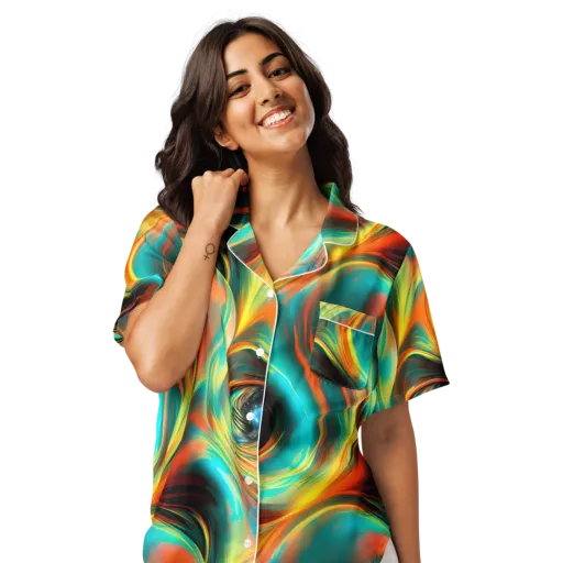 Dreamweaver Fusion on a Women's Short Sleeve Pajama Top