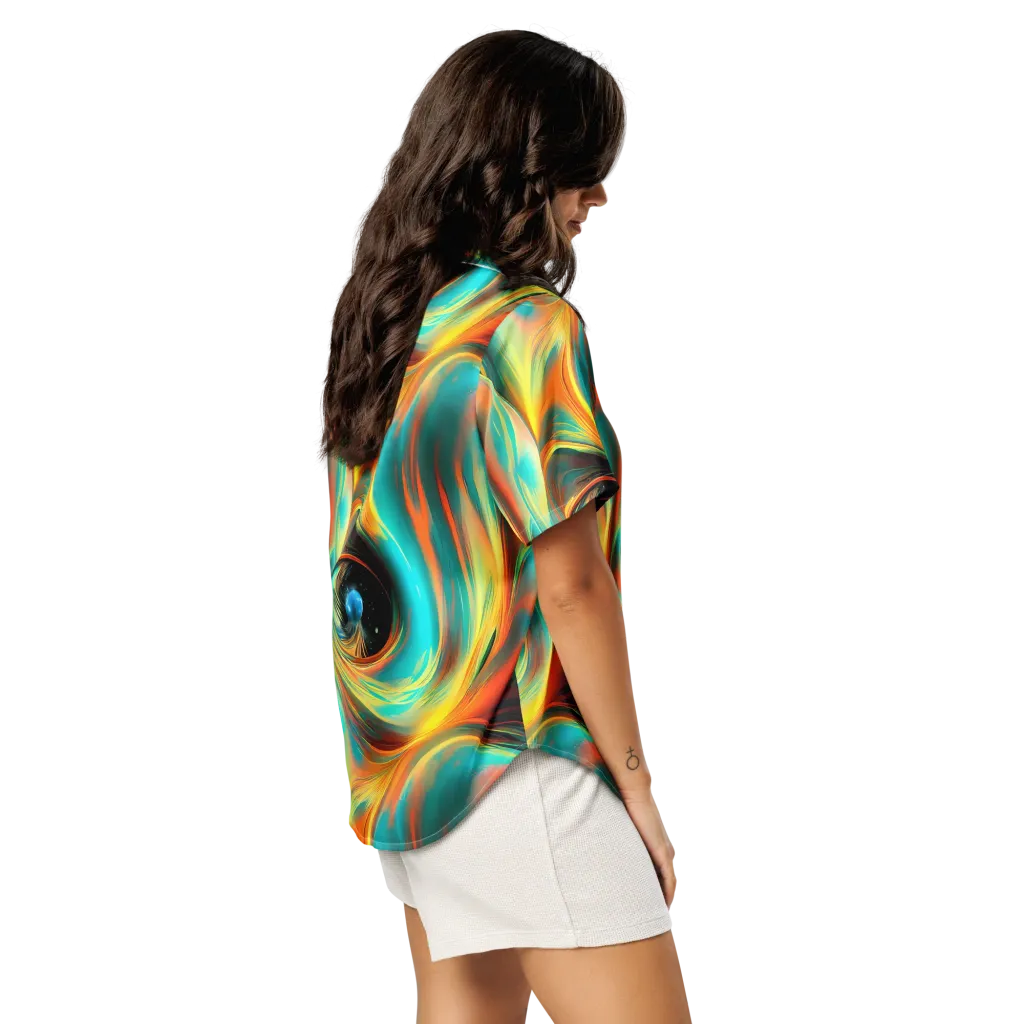 Dreamweaver Fusion on Women's Short Sleeve Pajama Top — Right Back