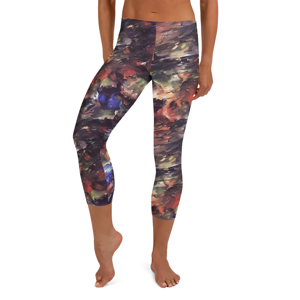 Twisted Terra on Capri Leggings — Front