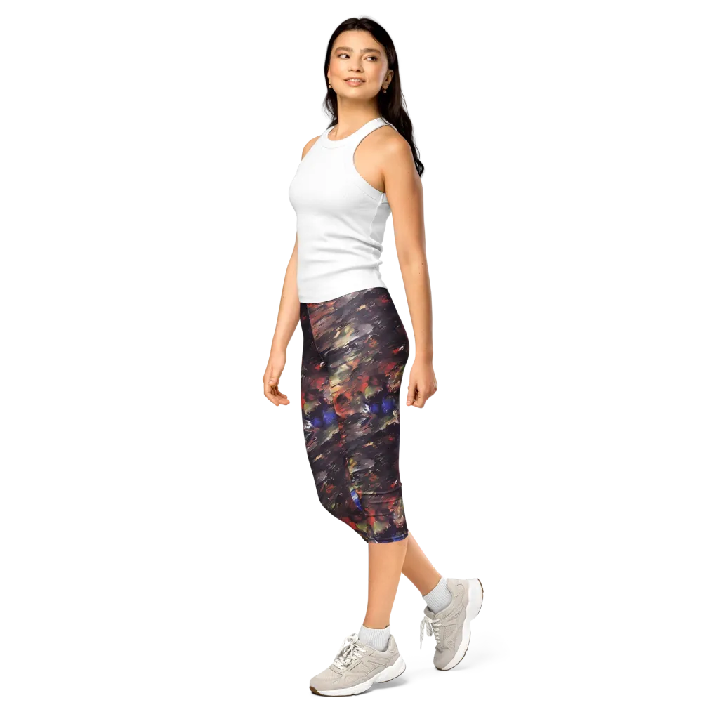 Twisted Terra on Capri Leggings — Left Front